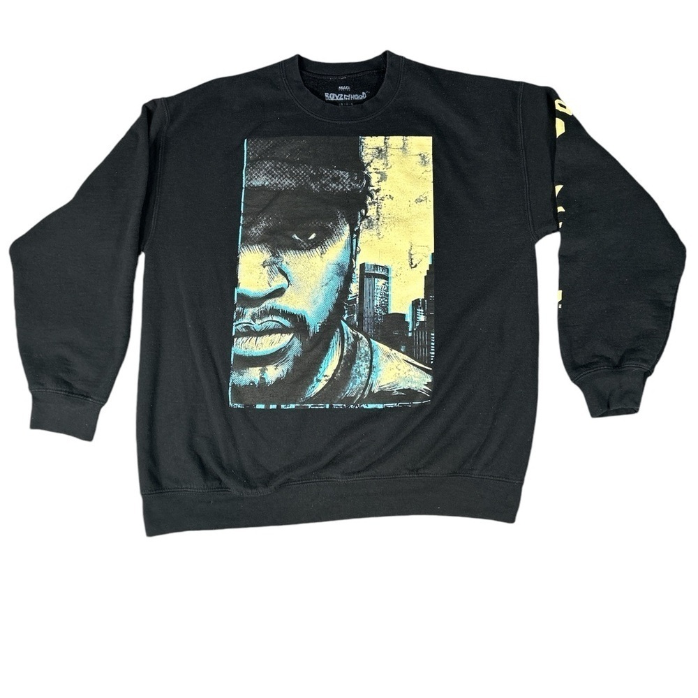 Ice Cube Boyz N the Hood Crewneck Sweatshirt Men's Sz Large Black Pullover